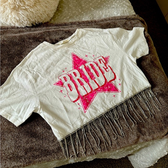 BRIDE bachelorette tassel shirt - Picture 1 of 3